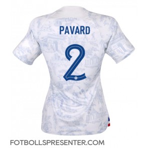 Frankrike Benjamin Pavard #2 Borta Matchtröja Dam VM 2022 Kortärmad